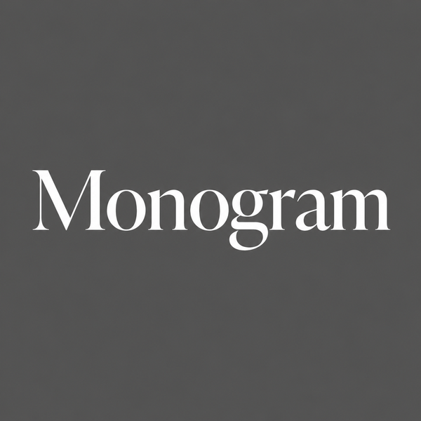 Monogram up to 3 Letters ($30)