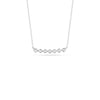 White Gold-1^Diamond Bar Necklaces: Lulu Jack Bezel Bar Diamond Necklace in White Gold