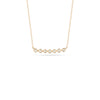 Yellow Gold-1^Diamond Bar Necklaces: Lulu Jack Bezel Bar Diamond Necklace in Yellow Gold