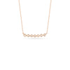 Rose Gold-1^Diamond Bar Necklaces: Lulu Jack Bezel Bar Diamond Necklace in Rose Gold