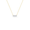 Yellow Gold-1^Diamond Bar Necklaces: Sylvie Rose Diamond Gold Bar Necklace in Yellow Gold