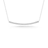White Gold-1^Diamond Bar Necklaces: Sylvie Rose 14K White Gold & Diamond Long Bar Necklace
