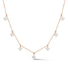Rose Gold-1^Diamond Station Necklaces: Ava Bea Station Necklace in Rose Gold