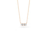 Rose Gold-1^Diamond Bar Necklaces: Ava Bea Bar Necklace in Rose Gold