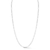 14k White Gold Paperclip Chain