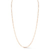 14k Rose Gold Papercip Chain Neckace