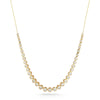 Yellow Gold-1^Diamond Tennis Necklaces: Lulu Jack Graduating Bezel Tennis Necklace in Yellow Gold