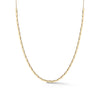 Yellow Gold^1- Gold Station Necklaces: Melody Eden Gold Bar Station Necklace in Yellow Gold