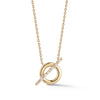 Yellow Gold-1^Designer Diamond Necklaces: Sadie Pearl Baguette Toggle Necklace in Yellow Gold Thumbnail-only