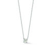 White Gold-1^Diamond Pendant Necklaces: DRD 0.50 ct. Round Diamond Solitaire Necklace in White Gold Thumbnail-only