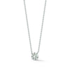 White Gold-1^Diamond Pendant Necklaces: DRD 0.75 ct. Round Diamond Solitaire Necklace in White Gold Thumbnail-only
