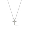 White Gold-1^Designer Diamond Necklaces: DRD Diamond Cross Necklace in White Gold Thumbnail-only