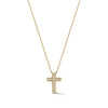 Yellow Gold-1^Designer Diamond Necklaces: DRD Diamond Cross Necklace in Yellow Gold Thumbnail-only