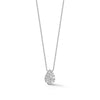 White Gold-1^Teardrop Necklaces: Samantha Lynn Large Diamond Teardrop Necklace in White Gold Thumbnail-only
