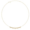 Yellow Gold-1^Designer Diamond Necklaces: Taylor Elaine Fluted Long Bar Necklace in Yellow Gold