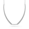 White Gold-1^Diamond Designer Necklaces: Taylor Elaine Collar Necklace in White Gold