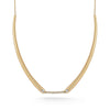 Yellow Gold-1^Diamond Designer Necklaces: Taylor Elaine Collar Necklace in Yellow Gold