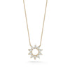 Yellow Gold-1^Diamond Pendant Necklaces: Taylor Elaine Pear Flower Necklace in Yellow Gold 
