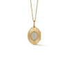 Yellow Gold-1^Designer Diamond Necklaces: Teddi Paige Oval Locket Necklace in Yellow Gold