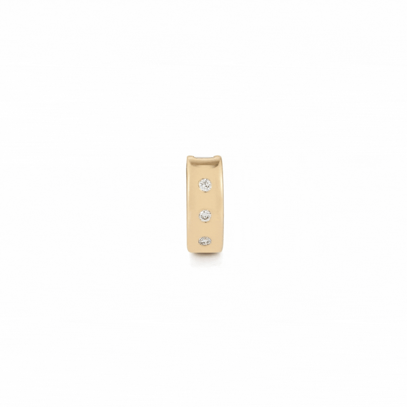 Yellow Gold-3^Designer Diamond Necklaces: Sadie Pearl Rondelle Charm in Yellow Gold