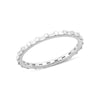 White Gold-1^Eternity Ring Designs: Sadie Pearl Baguette Eternity Ring in White Gold
