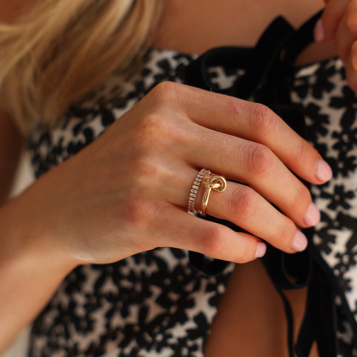 Yellow Gold^4-Gold Bands: Nana Bernice Knot Ring in Yellow Gold