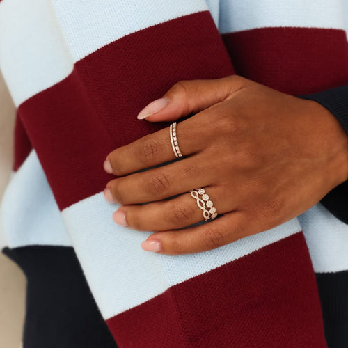 Rose Gold-4^Eternity Ring Designs: Sophia Ryan Infinity Ring in Rose Gold