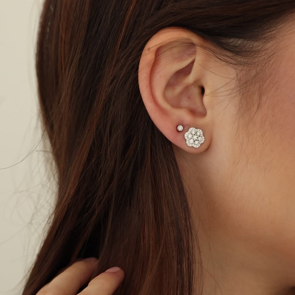 Lulu Jack Single Bezel Diamond Stud