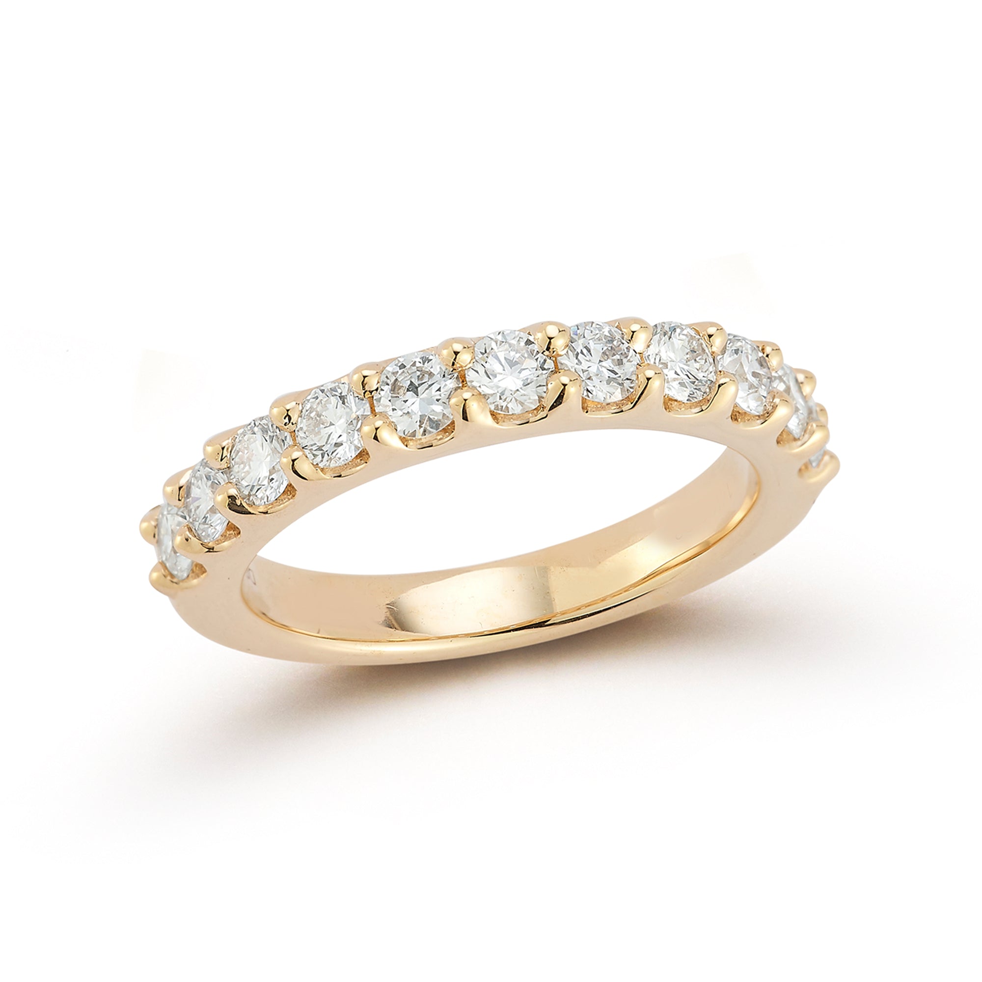 14K Gold Diamond Band Rings | Dana Rebecca Designs