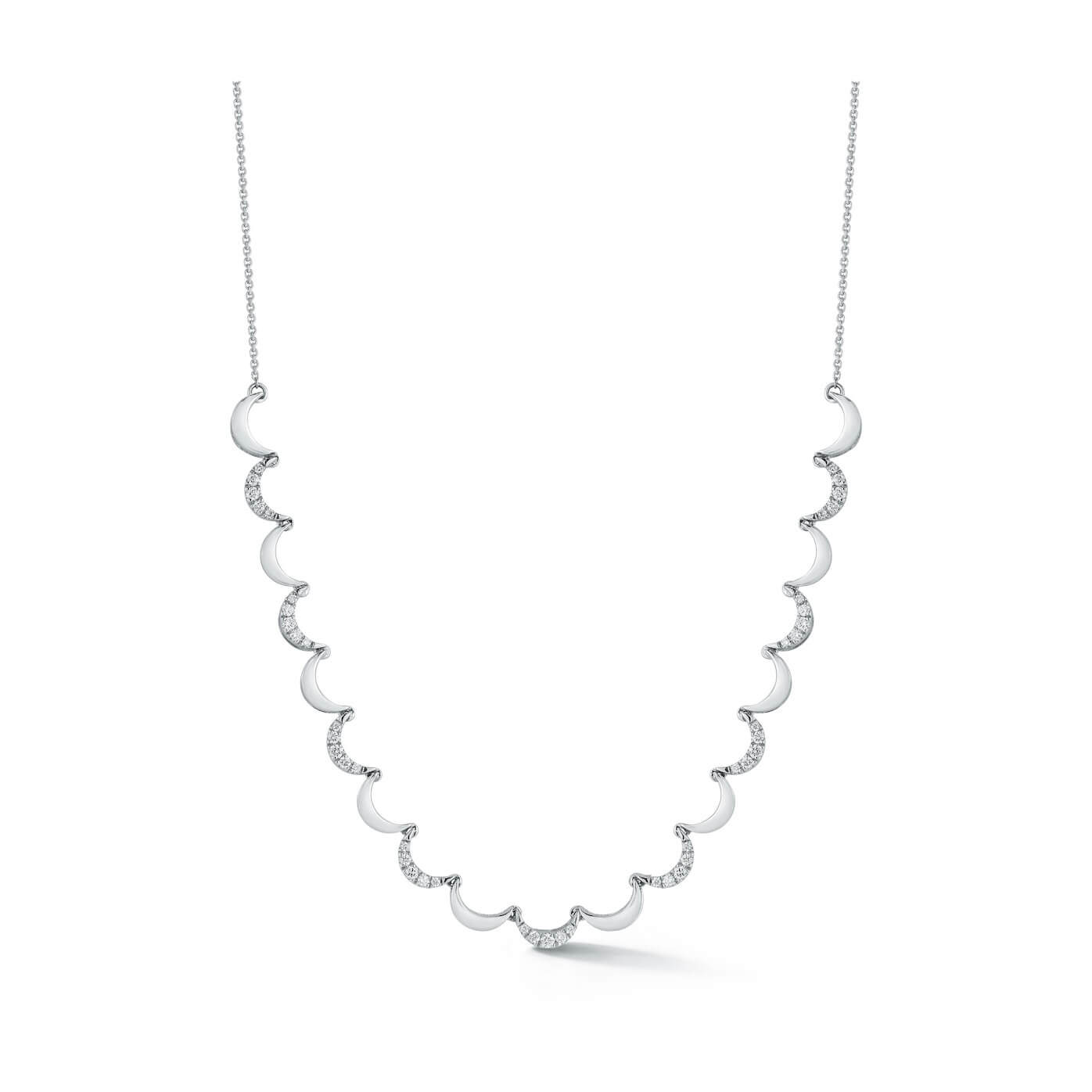 White Gold-1^Diamond Tennis Necklaces: DRD 2025 6 Day Necklace Advent Calendar in White Gold