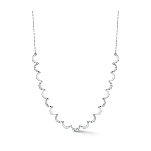 White Gold-1^Diamond Tennis Necklaces: DRD 2025 6 Day Necklace Advent Calendar in White Gold