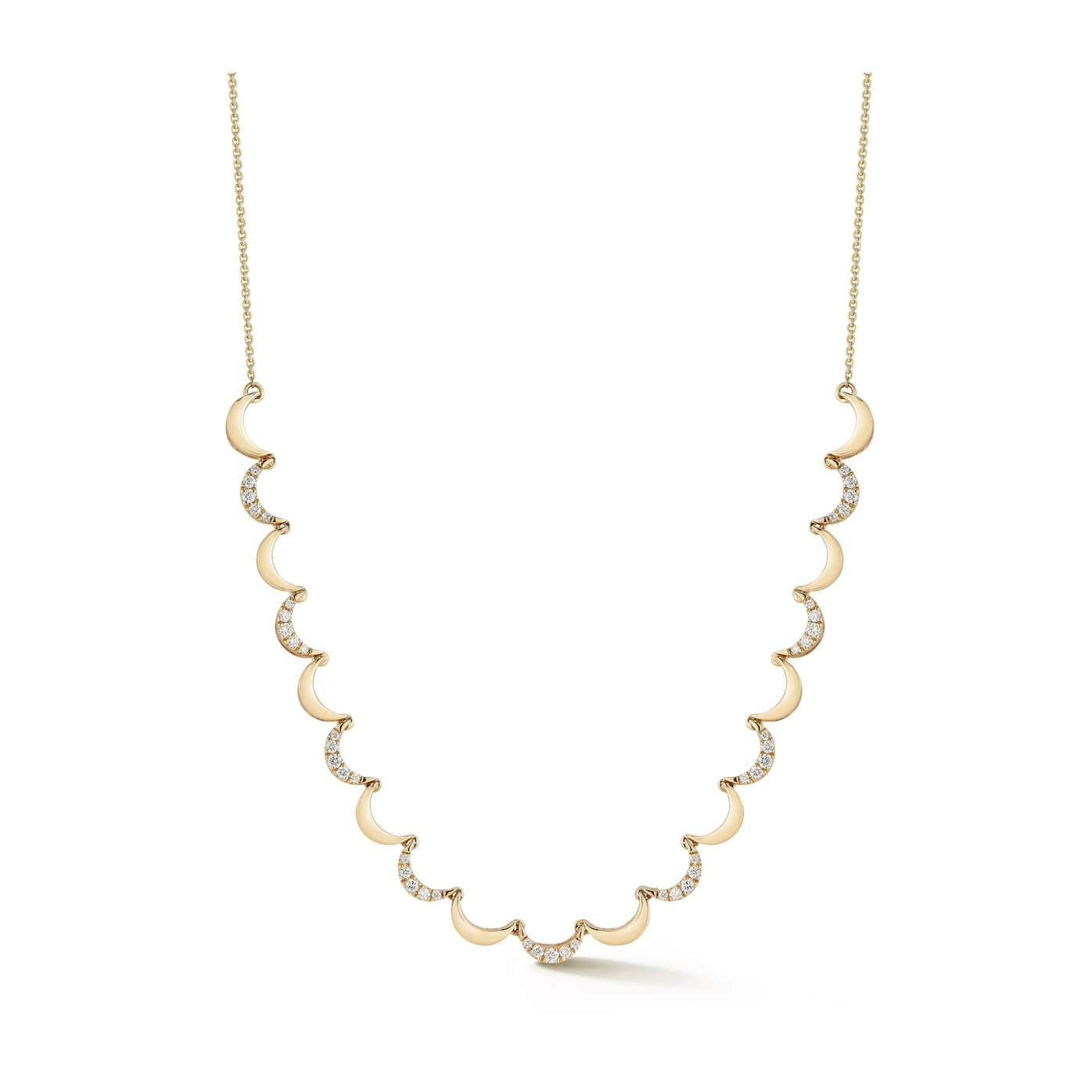 Yellow Gold-1^Diamond Tennis Necklaces: DRD 2025 6 Day Necklace Advent Calendar in Yellow Gold