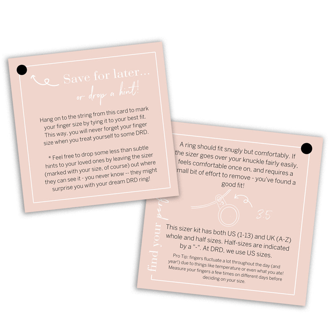 Jewelry Accessories: DRD Ring Sizer