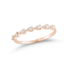 Rose Gold-1^Stackable Rings: Sophia Ryan Teardrop Stacking Ring in Rose Gold