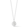 White Gold-1^Diamond Pendant Necklaces: Lauren Joy Diamond Row Disc Necklace in White Gold